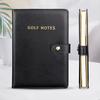 Книга для записи результатов игры в гольф, водонепроницаемая искусственная кожа, журнал для записи результатов игры в гольф, карманный журнал для записи результатов с 200 страницами для мужчин-гольфистов