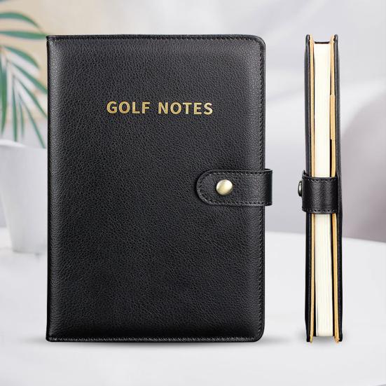 Книга для записи результатов игры в гольф, водонепроницаемая искусственная кожа, журнал для записи результатов игры в гольф, карманный журнал для записи результатов с 200 страницами для мужчин-гольфистов