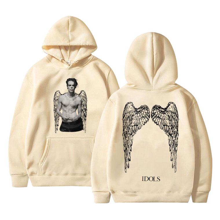Rocker Yungblud IDOLS Wings Album Tour 2025 Hoodie Men Women Fashion Hip Hop Rock Vintage Sweatshirt Men's Oversized Sportswear