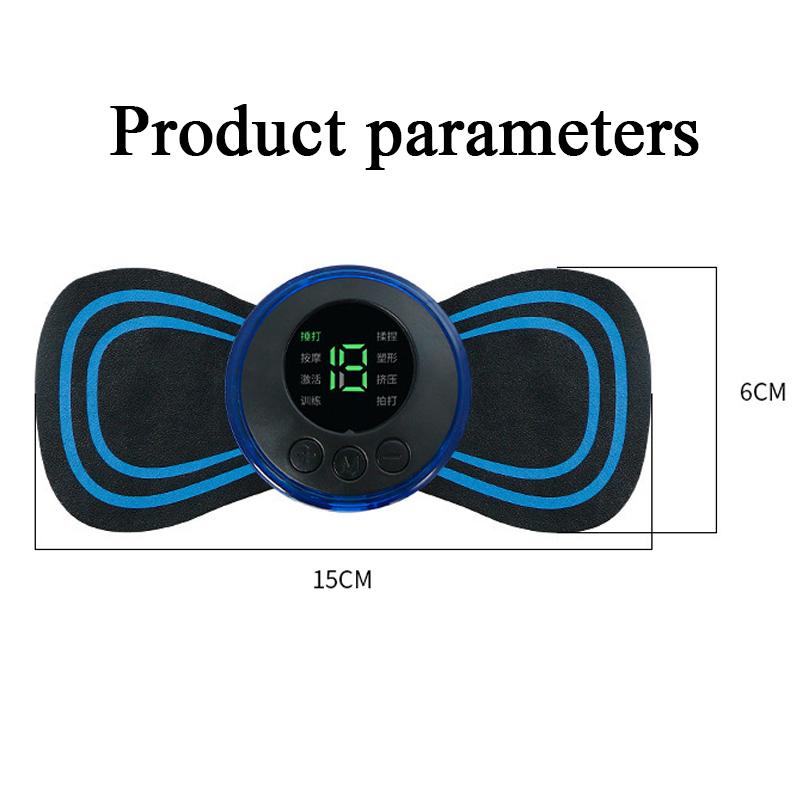 Portable Mini Rechargeable Neck Massager, Cervical Massage Stimulator Stickers Physiotherapy Instrument Muscle Relief Pain