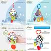 Infant Black White Geometric Toy With Teether And Visual Stimuli For Early Learning