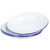 4 Pcs Enamel Plates Set Retro Style Dinner Plates Kitchen Plates Fruits Plates Enamel Food Dishes Banquet Plates
