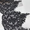 50Yard Black Car Bone Lace Lace With Beads, Round Mesh Beads, Exquisite Flower Clothing Accessories