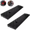 2Pcs/Pack Textured Surface Portable 500*130*30mm Loading Dock Plastic PE Sidewalk Car Driveway Curb Ramp Threshold