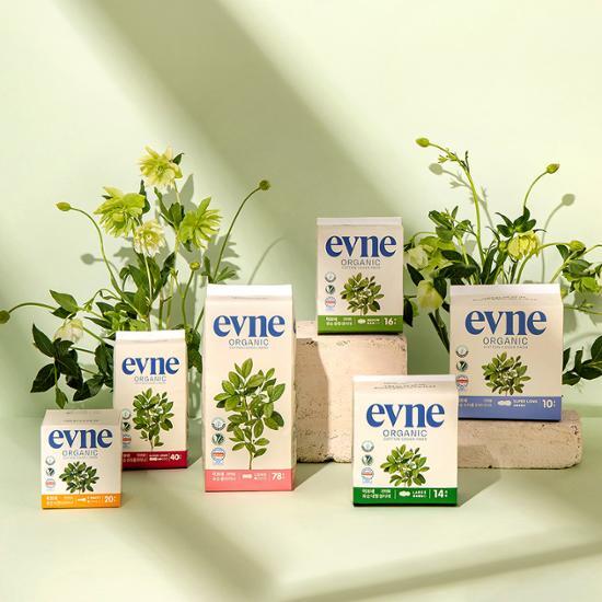 Гигиенические салфетки evne из органического хлопка большой емкости 7 видов Выберите 1 (Гигиеническая прокладка, подкладка, ночная)