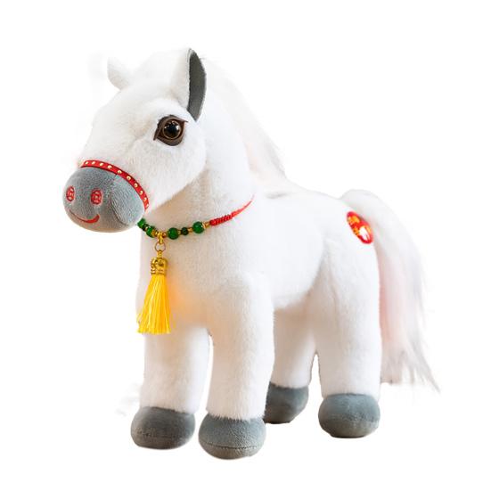 Кукла Лошадь Национальный Стиль Тканевая Текстура Благоприятное Значение Фигурка Лошади Год Лошади Благословения Мягкая Игрушка