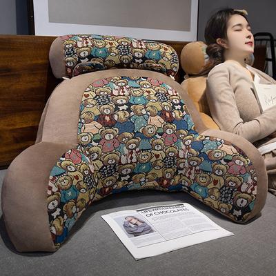 Ретро Поясничная поддержка Большая подушка Прикроватное чтение Игра Диванная подушка Дом Спальня Офис Подушки для защиты поясницы Съемные Снимают усталость