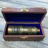 1920 Ship Captain's Working Telescope Brass Made Spyglass With Wooden Box Pirate's Instrument Brass Maritime Instruments Best Gift