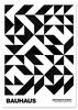 Черно-белый плакат Баухаус