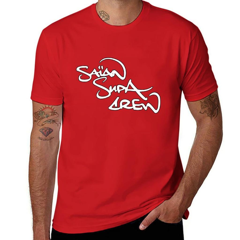 Sa?an Supa Crew T-Shirt Aesthetic clothing vintage clothes cute tops sports fans t shirts for men cotton