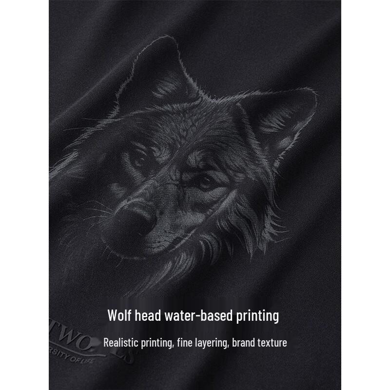 Septwolves Men's Tencel Blend Long-Sleeve Round Neck T-Shirt