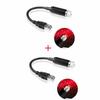 2X Romantic LED Starry Sky Night Light 5V USB Powered Galaxy Star Projector Lamp for Car Roof Room Ceiling Decor Plug and Play