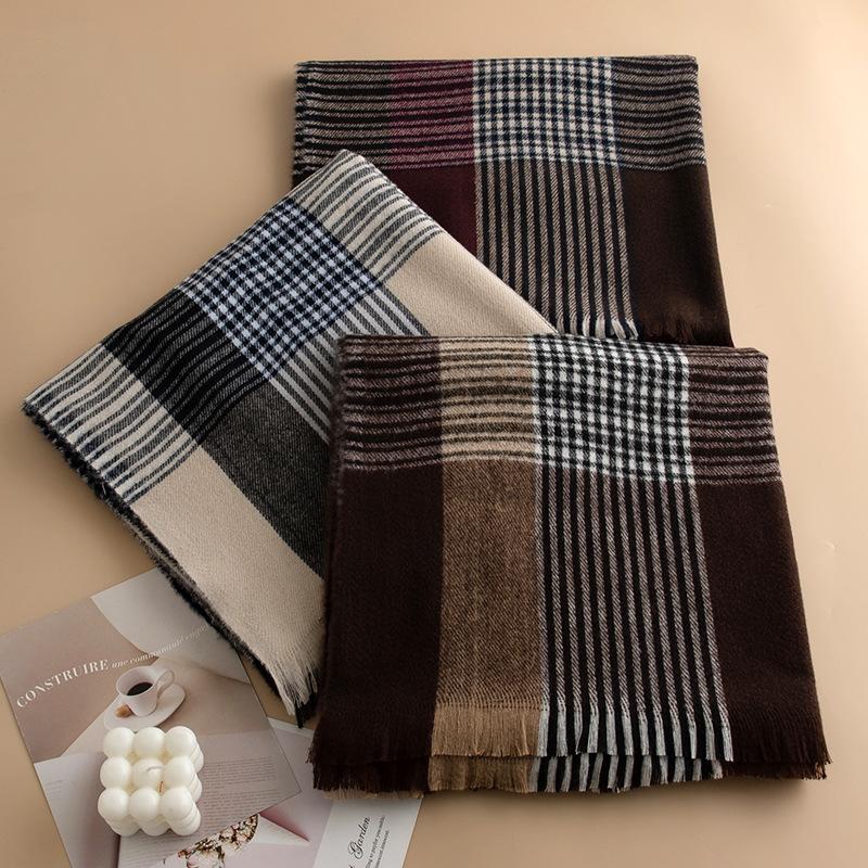 Шарф из имитации кашемира для поездок на работу, Модный шарф с темпераментом, Женский универсальный шарф, Теплая и холодостойкая шаль