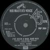 7-дюймовая пластинка PAUL JONES - I've Been A Bad, Bad Boy / High Tim POP2004 His Master's Vo 1980 UK Поп Б/у