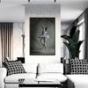 Ballerina Dancer Figure Canvas Paintings On the Wall Art Modern Inspirational Posters and Prints Black and White Ballet Art Pictures Wall Decoration