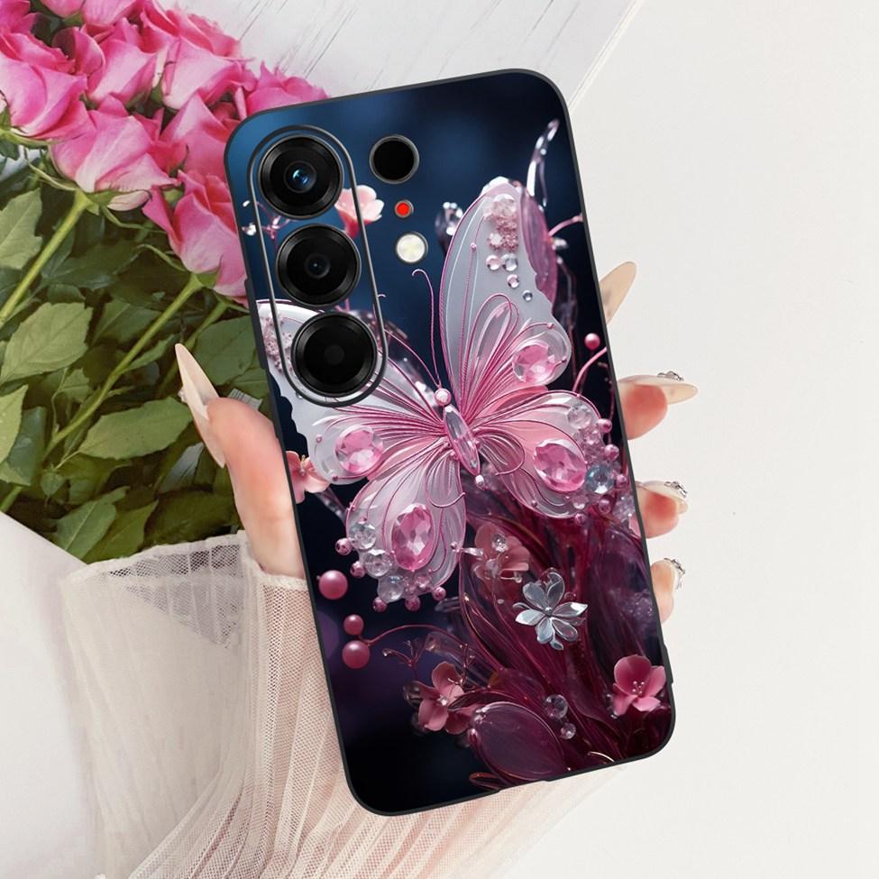 Чехол для Tecno CN5 Чехол для Tecno Camon 50 4G Модный Бабочка Милый Кот Крутой Расписной Мягкий Чехол для Телефона Для Techno Camon50 4G