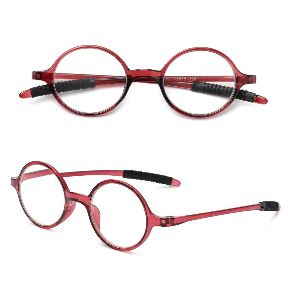 Men Vision Care Round Frame Reading Glasses Presbyopic Eyeglasses Ultralight Far Sight Eyewear