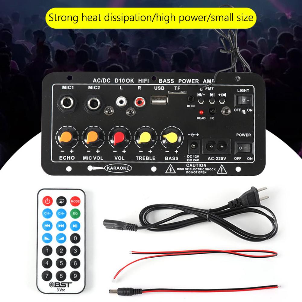 D10 12 В 24 В Bluetooth-совместимый цифровой усилитель мощности сабвуфера