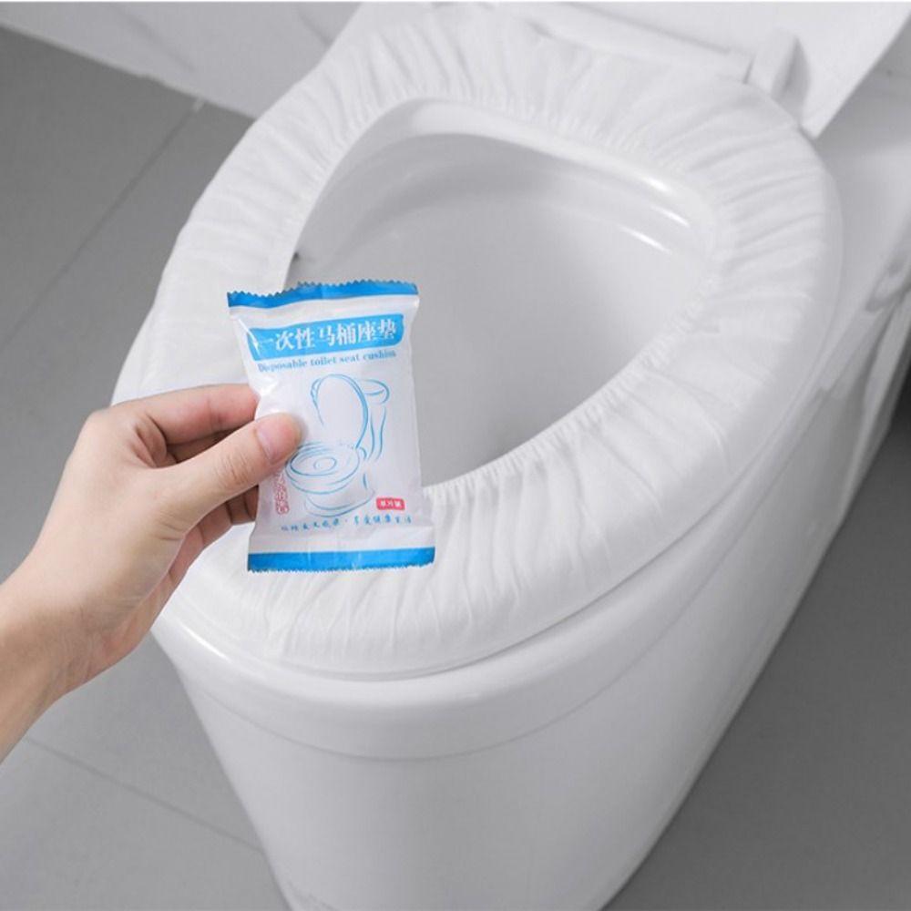1 шт. Нетканый одноразовый чехол для сиденья унитаза, экологически чистый туалетный коврик