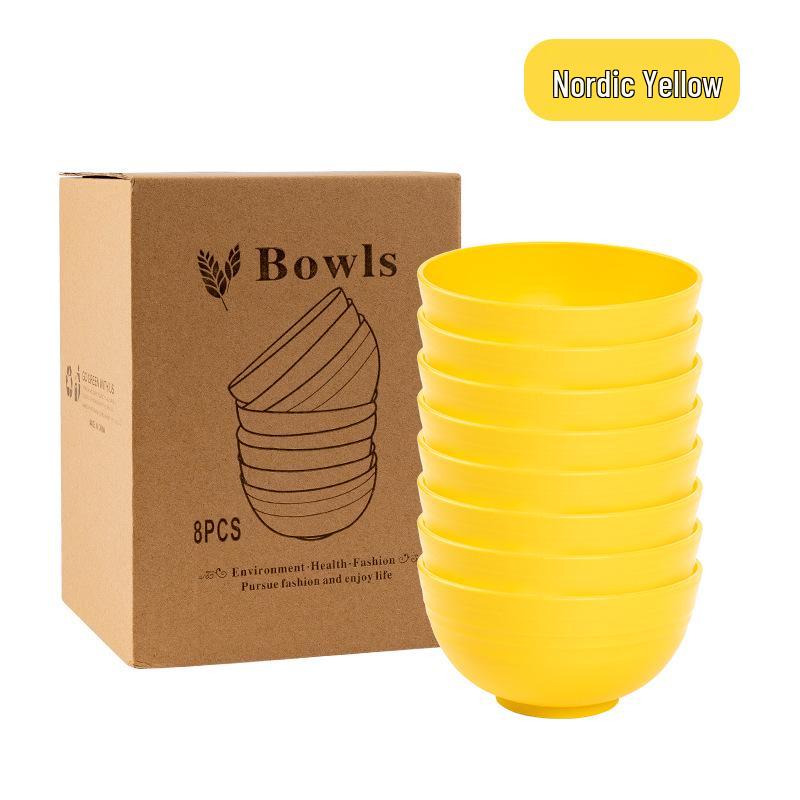 Японская круглая миска 15 см: Подходит для микроволновой печи, Защищен от падений, Идеально для супа, лапши или фруктового салата.