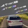 Наклейки с логотипом на заднее и лобовое стекло автомобиля 5G WIFI Signal - персонализированное светоотражающее украшение