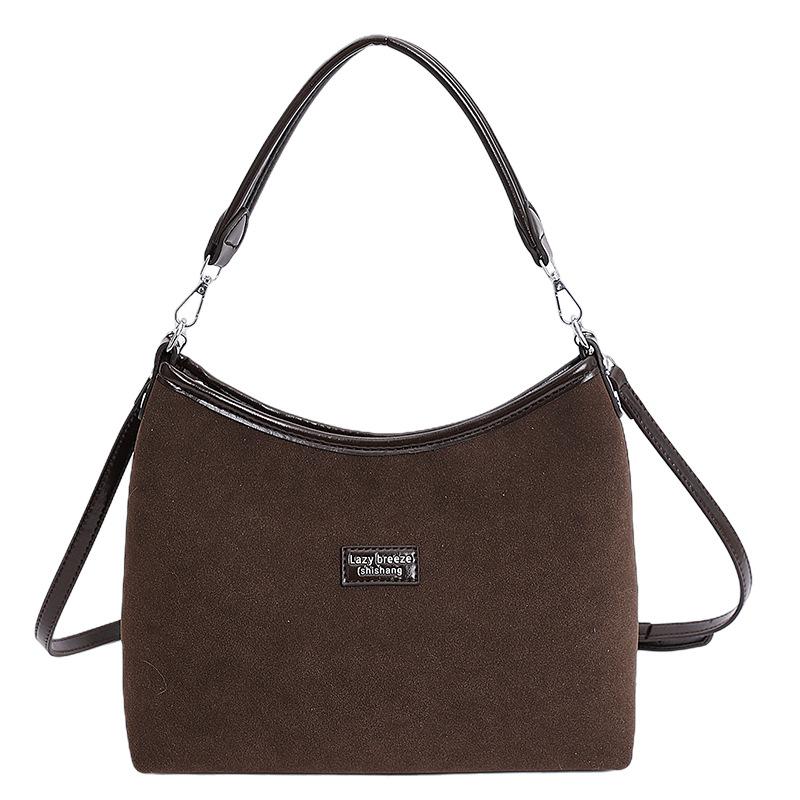 Ретро сумка женская осень и зима 2025 новая универсальная повседневная на плечо сумка-мессенджер популярная сумка-ведро в этом году