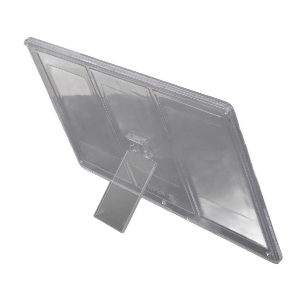 Mini 3 Inch 3 Grid Table Photo Frame Transparent 3 Boxes Digital Picture Frame for Home Desktop Office