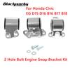 Aluminum Alloy 2 Hole Bolt Engine Swap Bracket Kit For Honda Civic EG D15 D16 B16 B17 B18 Retrofit Engine Bracket EM-1001