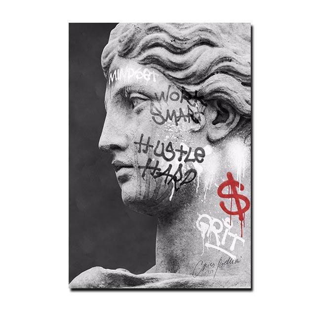 Скульптура Давида, статуя, картина маслом, современный граффити, художественный постер и печатная Настенная картина для гостиной