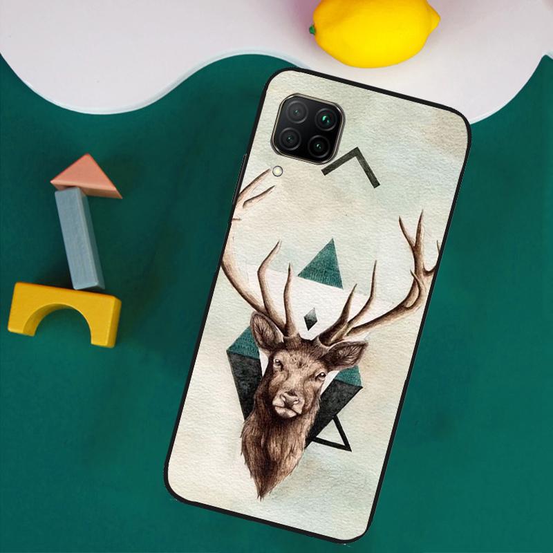 Чехол Олень для Huawei Nova Y73 Y72 Y70 Y90 Y60 Y61 Y91 12s 12i 11i 8i 9 10 SE P40 Lite P30 P60 Pro