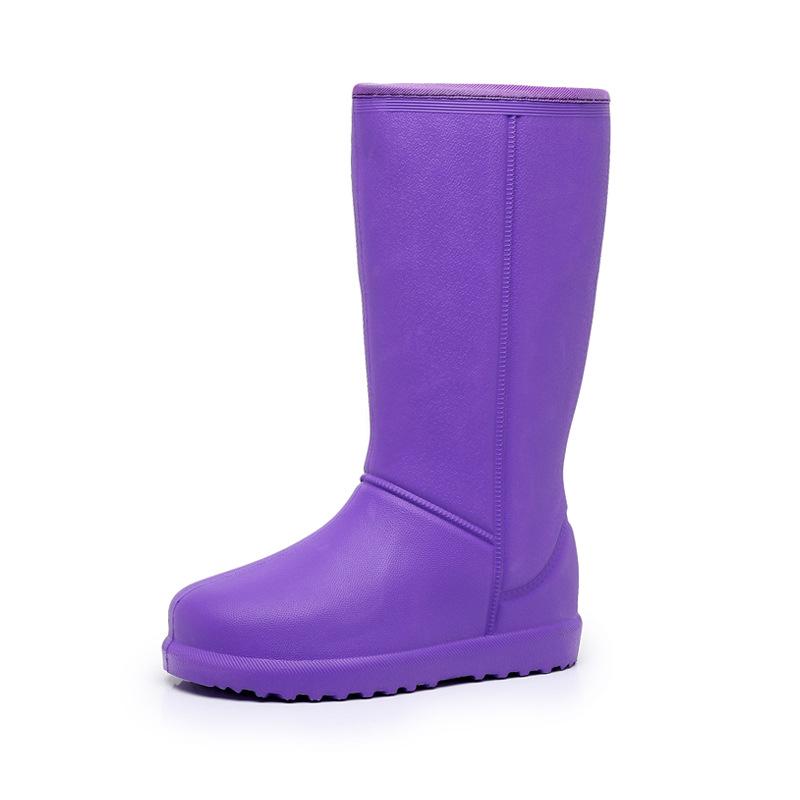 Женские водонепроницаемые зимние сапоги на флисовой подкладке - Морозостойкие, Нескользящие, ЕВА зимние дождевые сапоги