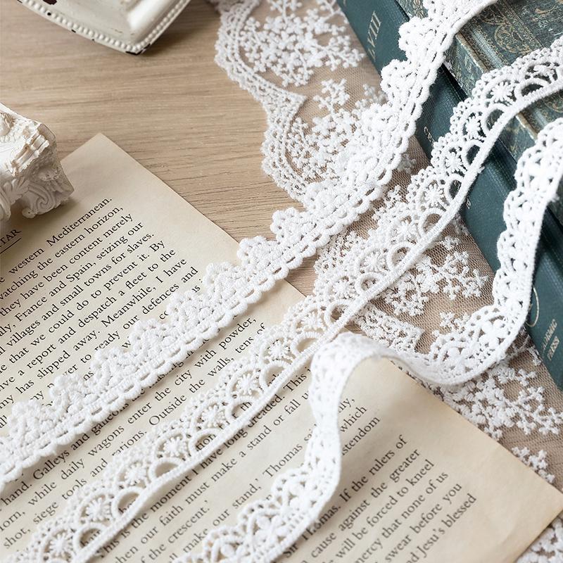 1 Roll of 13 Meters of Lace Cloth Vintage Art Decorative Magazine DIY Scrapbook Album Diary Decorative Supplies