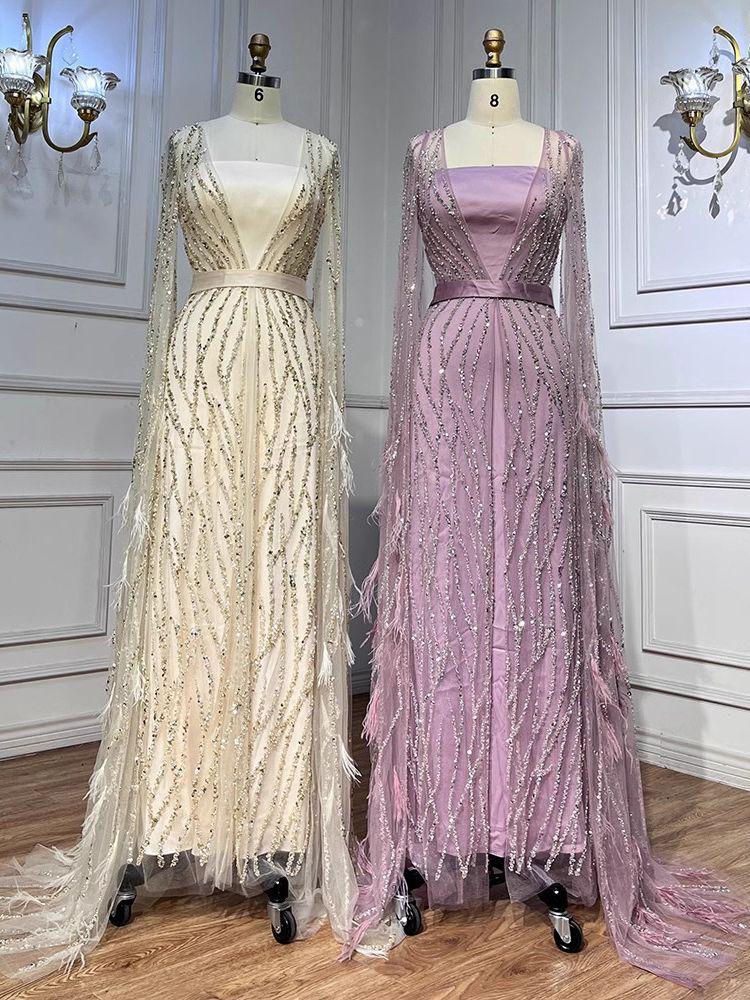 Элегантное длинное вечернее платье в европейско-американском стиле для банкетов и выступлений