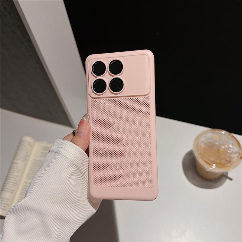 Полный чехол для рассеивания тепла с пленкой для объектива для Xiaomi Redmi K60 K70 Pro Ultra Breathable Cooling Grid Hard PC Back Shell