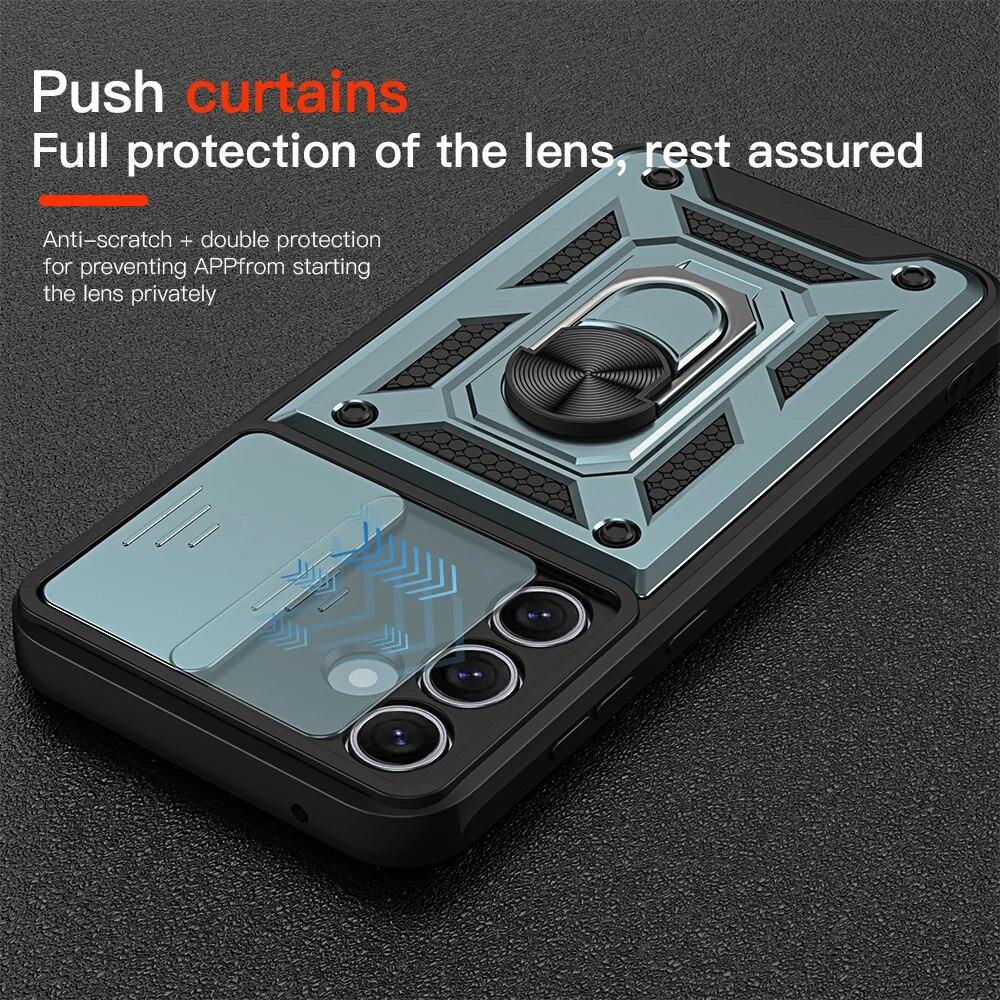 KEYSION Противоударный чехол для Samsung A55 5G A35 A25 A15 4G, защитное кольцо для камеры, чехол-подставка для телефона Galaxy A35 A55 A25