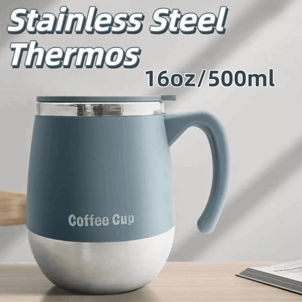 Large Capacity Vacuum Thermal Cup 500ML Sealed Water Cup Portable Insulated Coffee Mug  Travel