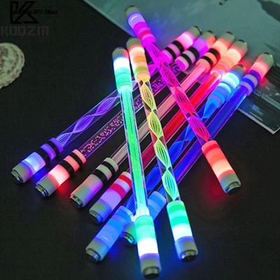 Карманная игрушка со светодиодной вспышкой, вращающаяся ручка со светодиодной подсветкой, вращающаяся ручка, специальная вращающаяся ручка