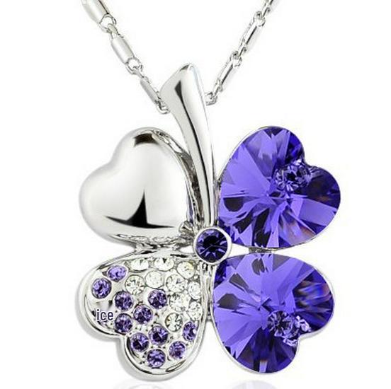 Ограниченное предложение! Ожерелье из корейского хрусталя Дондэмун - Клевер Счастья