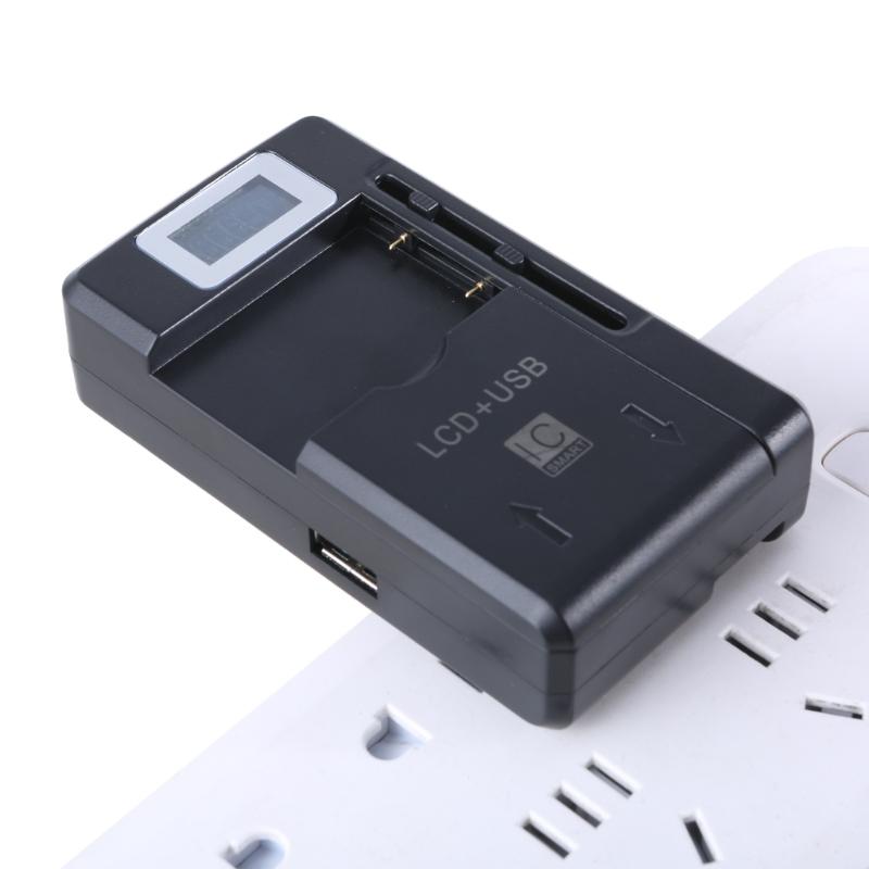 ЖК-дисплей Настенное дорожное зарядное устройство Поддержка USB Двойной выход для Мобильного телефона Камеры Аккумулятора Док для быстрой зарядки