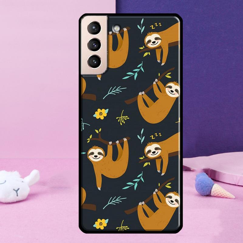 Чехол для телефона с ленивцем, милое животное, для Samsung Galaxy S25 S24 Ultra S9 S10 S20 S21 S22 Plus S23 FE S24 FE