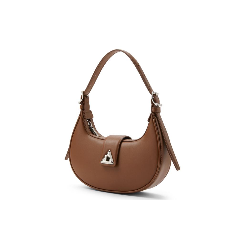 Charles & Keith Minimalist Commuter Underarm Bag Synthetic Leather Crescent Bag Shoulder Bag Small Women bags CK2-50271205-CUP