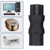 Маленький адаптер питания PDU, разъемы C6 на IEC320 C15 (мама) Адаптер питания IEC320 C15 на C6 типа «клеверный лист» для использования в путешествиях