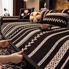 Living Home Non-slip Sofa Cushion Couch Sofa Covers All-season Striped Slipcover Chenille Irregular Thicken Sofa Mats