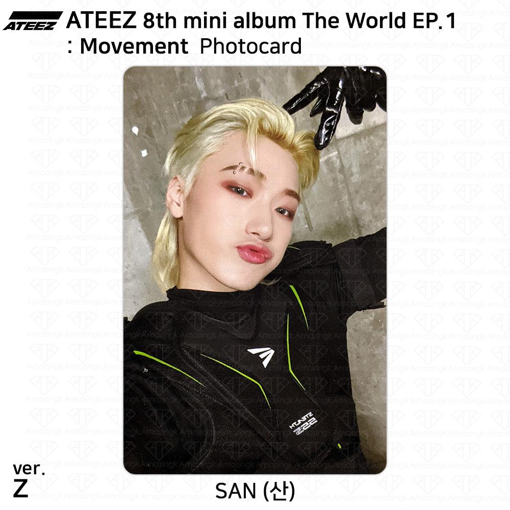 ATEEZ 8-й мини-альбом The World EP.1 : Официальное удостоверение личности движения Фотокарта КПОП