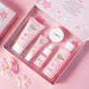 Набор для ухода за кожей Sakura Kit Увлажняющий и уменьшающий мелкие морщины Очищающее средство для пор Набор корейской косметики из 5 предметов