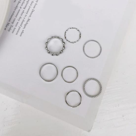 Повязки на палец, гальваническое украшение, гипоаллергенные круглые кольца золотого, серебряного цвета с геометрическим узором, ювелирные аксессуары