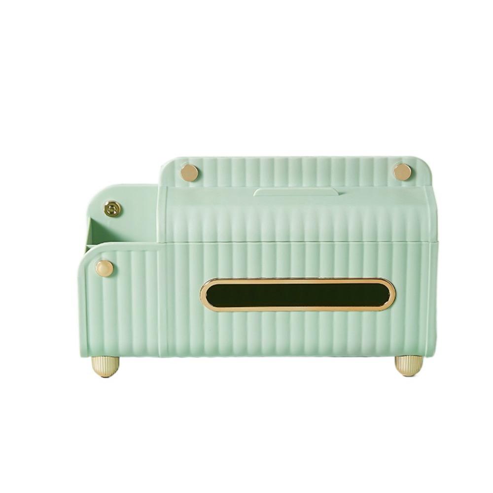 Многофункциональная коробка для салфеток Большая вместимость Нескользящий ящик для бумаги Пластиковый Изысканный Диспенсер для салфеток Дистанционное управление Хранение