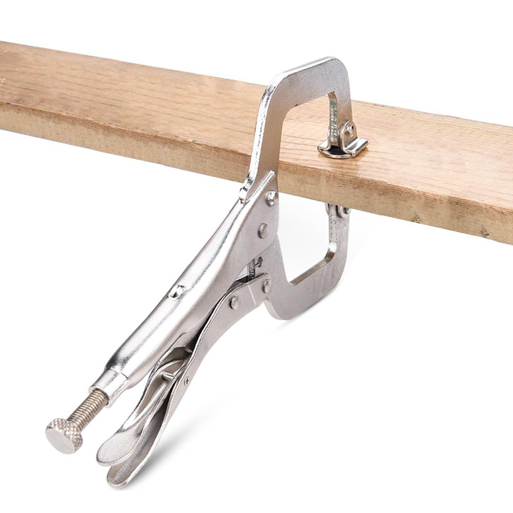 C Clamp Weld Clip Woodwork  Fix Plier  Pad Wood Work  Alloy Steel  Hand Tool Pincer Tong Tenon Locator