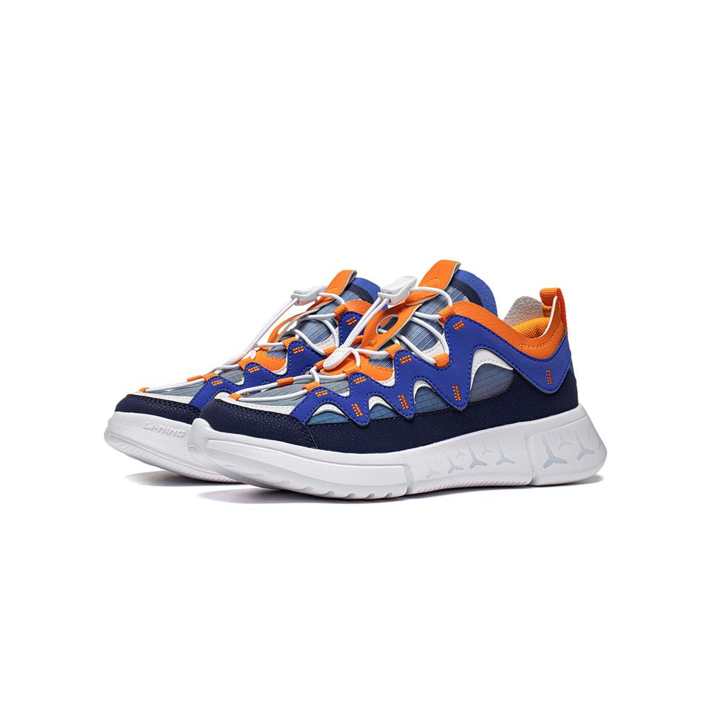 Li Ning Wade 2.3 Youth Summer Edition Удобные универсальные амортизирующие прочные низкие повседневные туфли Детские кроссовки Синие YKCR064-41