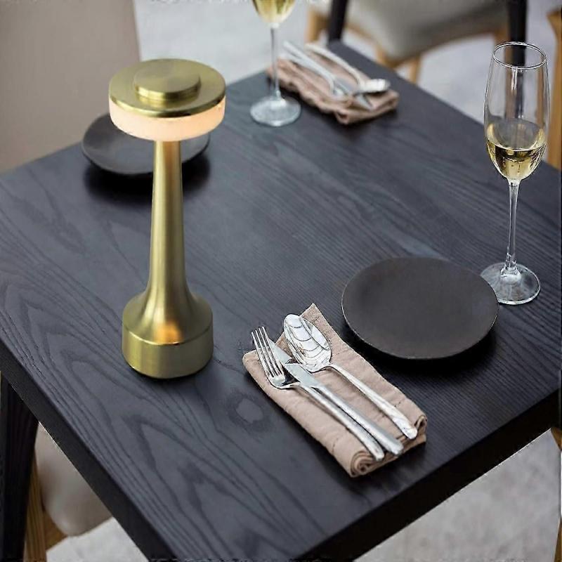 Portable LED Table Lamp with Touch Sensor, 3-Levels Brightness, Rechargeable Battery Up to 48 Hours